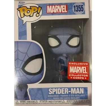 Imagem de POP! FUNKO Marvel Collector Corps Exclusivo Homem-Aranha Azul Homem-Aranha #1355 com estojo acrílico!