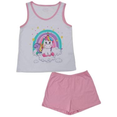 Imagem de Pijama Feminino Adulto Estampa Unicórnio