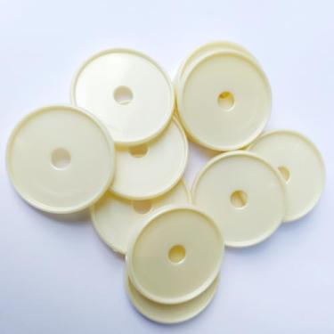 Imagem de Kit 12 Discos GG 45mm de Caderno Infinito Sistema Inteligente Amor Infinito Cadernos - Circulo (Pérola)