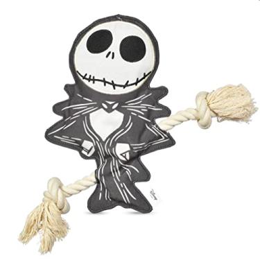 Imagem de Disney for Pets Nightmare Before Christmas 25,4 cm Jack Skellington Flattie | Brinquedo plano para cães Jack Skellington | Brinquedos do filme Nightmare Before Christmas para todos os cães, produto