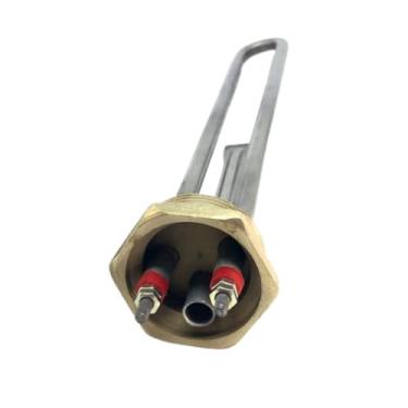 Imagem de Resistência Elétrica Para Boiler Aquecedor Solar Reservatório Térmico Com Bulbo 3000w 220v Rosca BSP 1.1/4"