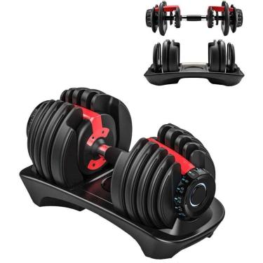 Imagem de Halter Regulável Anilha Dumbbell Ajustável 24kg Yangfit-Unissex