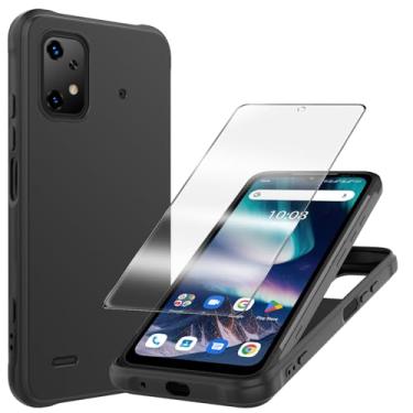 Imagem de YJROP Capa para umidigi BISON X20 com película protetora de tela de vidro temperado fina de silicone de corpo inteiro antiarranhões à prova de choque capa protetora para telefone para umidigi BISON