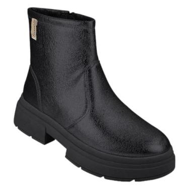 Imagem de Bota Pampili Menina Preto Luxo Casual Fashion Mini Diva