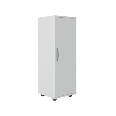 Imagem de Armário Multiuso 1 Porta, Organizador com Prateleiras Viena - Branco