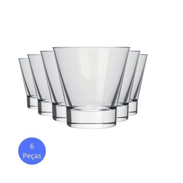 Imagem de Jogo com 6 Copos de Vidro Grosso 350ml Rocks Ilhabela Robusto Sofisticado para Drinks Caipirinha Nadir