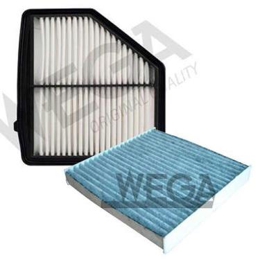 Imagem de Kit filtro cabine ar condicionado com carvao e ar motor - hrv 2015 a 2