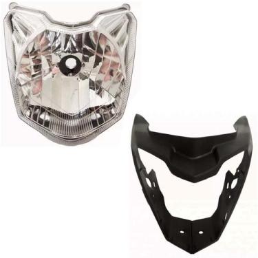 Imagem de Carenagem Frontal Farol + Bloco Óptico Fazer 150 2014 A 2017 - Serjão 