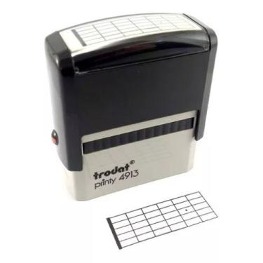 Imagem de Carimbo Acorde Violão Musical 57mm X 21mm, Cor Preto Cor Da Tinta Pret