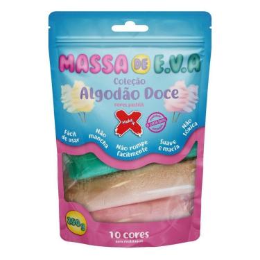 Imagem de Massa De Eva 250g Com 10 Cores Candy