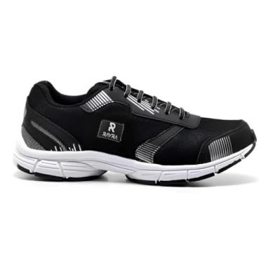 Imagem de TÊNIS RAYRA JET 7 MASCULINO DE CORRIDA CAMINHADA DIA A DIA (Preto/Branco, BR, Adulto, Numérico, 41)