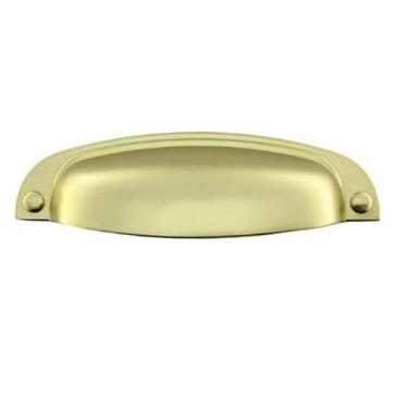 Imagem de Puxador Móveis Concha Provençal Sobrepor 96Mm Dourado - Renna