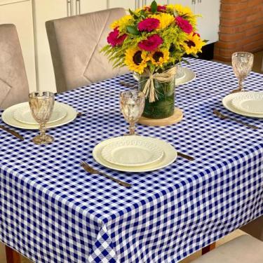 Imagem de Toalha de Mesa Xadrez Estampada Quadrada Festa Junina - Millenia Decor