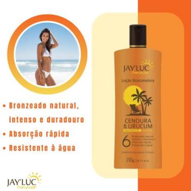 Imagem de Loção Bronzeadora JayLuc FPS 6 Cenoura e Urucum 230g