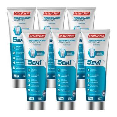 Imagem de Kit 6 Pasta de Dente Gel 90g Regenerador Sensitive Cárie Sensíveis Cre