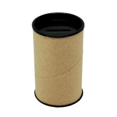 Imagem de Cofrinho papelão tampa preto - UNIDADE - VG