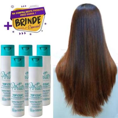 Imagem de Kit C/5 Portier Top Coat Queratina em Gel 60ml Original