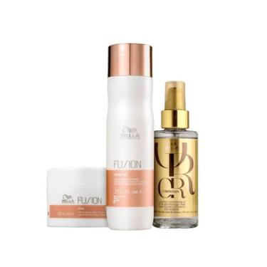 Imagem de Kit Fusion Shampoo , Máscara e Oil Reflections - Wella - Wella Profess