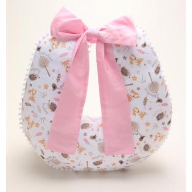 Imagem de Almofada Amamentação + Ninho Redutor Fox+ Redutor Bebê Conforto Rosa -