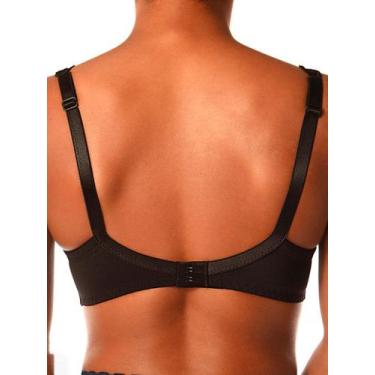 Imagem de Sutiã com Aro e Bojo Iridien Demillus 65204/65104 Taça B, Preto, 50