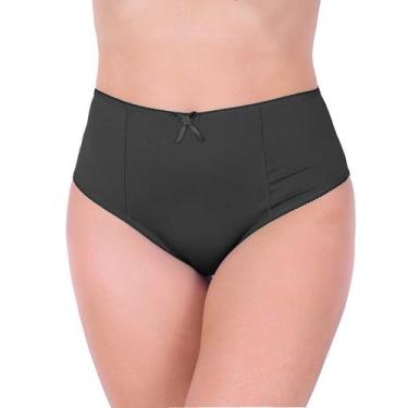 Imagem de Calcinha Plus Size kit 10 com Cós Alto Senhora Atacado Laterais Largas