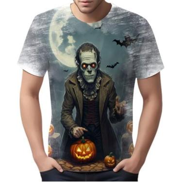 Imagem de Camiseta Camisa Tshirt Halloween Frankenstein Zombi Susto 4 - Enjoy Sh