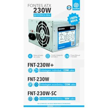 Imagem de Fonte De Alimentacao 230W Hoopson Un - Fnt-230W