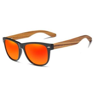 Imagem de Óculos de Sol Kingseven Retro Hastes de Madeira Unissex Nova Moda com 