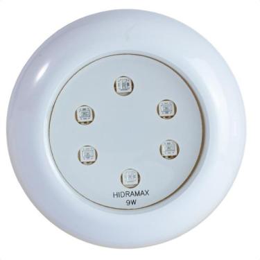Imagem de Iluminação Piscina 1 Refletor Led 9w RGB ABS - Hidramax