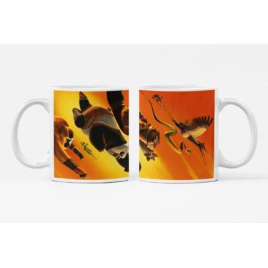 Imagem de Caneca de Porcelana Desenho Kung Fu Personalizada Md46 - Like Geek