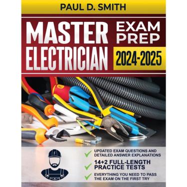 Imagem de Preparação para o exame de mestrado em eletricista: o guia de estudo mais claro, com 14 + 2 testes práticos completos e atualizados, para ajudá-lo a p