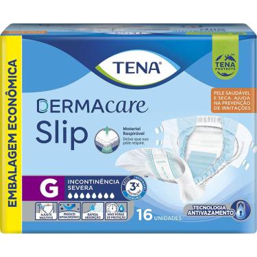 Imagem de Fralda Geriátrica Tena Dermacare Slip Ultra G com 16 unidades