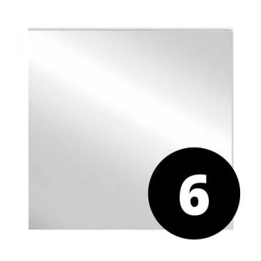 Imagem de Kit 6 Espelhos de Acrílico Flexível Quadrado Adesivo 15x15 - C3B, Espe