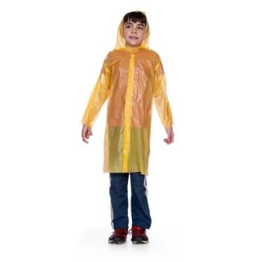 Imagem de Capa de chuva Infantil Laminada de Polietileno M - Nikokit