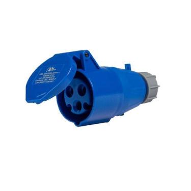 Imagem de Acoplador Tomada Industrial 2P+T 32a Rohdina 6h IP44 Azul