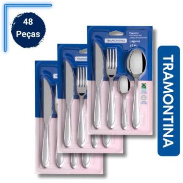 Imagem de Faqueiro Aço Inox 48 Peças Laguna Tramontina