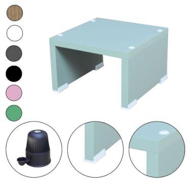 Imagem de Base Comedouro Bebedouro Cachorro Elevado Pet MDF Colors - Verde - Mad
