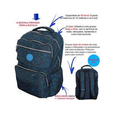 Imagem de Mochila Feminina Escolar Juvenil Laptop 15 M3686 - PLAT1