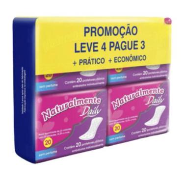 Imagem de Absorvente Leve 4 Pague 3 Protetor Diário Naturalmente Daily
