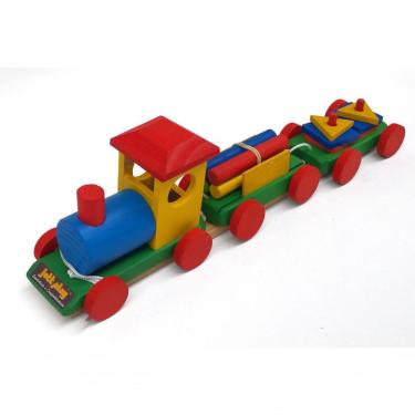 Imagem de Brinquedo Educativo Trem Pedagogico Em Madeira - Jottplay