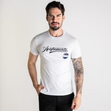 Imagem de Camiseta Acostamento Premium Clothin Branca-Masculino