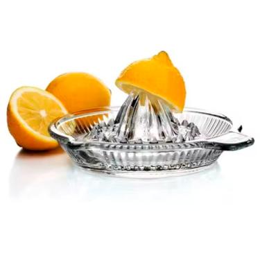 Imagem de Espremedor De Frutas Limão Laranja Extrator Manual Em Vidro