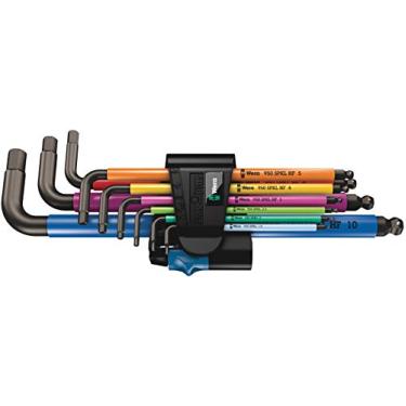 Imagem de Wera 4013288188403 022210 Conjunto de chaves em L métricas multicoloridas com função de fixação, várias