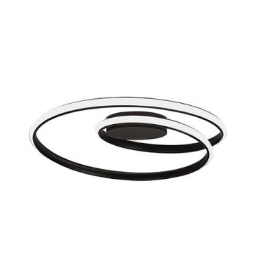 Imagem de Luminária Plafon Taschibra LED Madri 40W Preto, Luz Fria 6500K