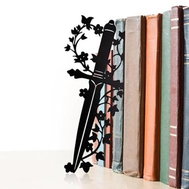 Imagem de Urbraneco Decoração de estante adaga – Decoração de fantasia para estante e mesa, ideal para acessórios de mesa masculinos, presentes para amantes de livros - preto