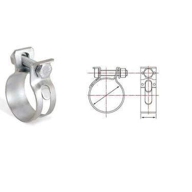 Imagem de Abraçadeira Ms Para Mangote F32mm 61-69 (2.3/8 A 2.3/4) - RW BORRACHAS