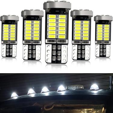 Imagem de Gorromp Lâmpadas marcadoras de cabine de teto LED para Ford 1999-up F150, 2000-up F250 F350 F450 F550 Super Duty White LED Front Up Top Clearance Lâmpadas Marcadoras