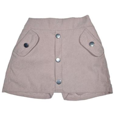 Imagem de Short Saia 2L Kids Veludo Meninas Infantil, Rosa, 10