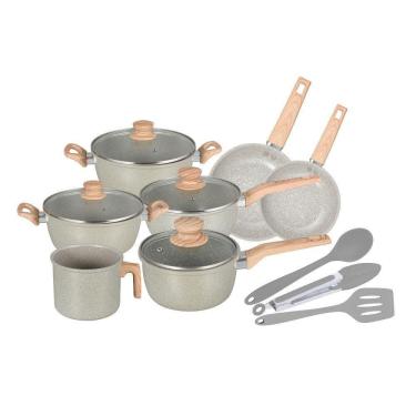 Imagem de Jogo De Panelas Neuhaus 10 Pçs Indução Cerâmica Antiaderente