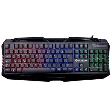 Imagem de Teclado Gamer Hayom, RGB, Com Iluminação Led, Preto, ABNT2- Tc3205